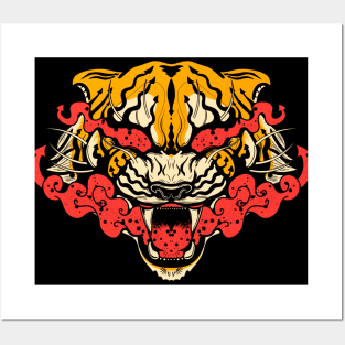 Old School Tiger Posters and Art